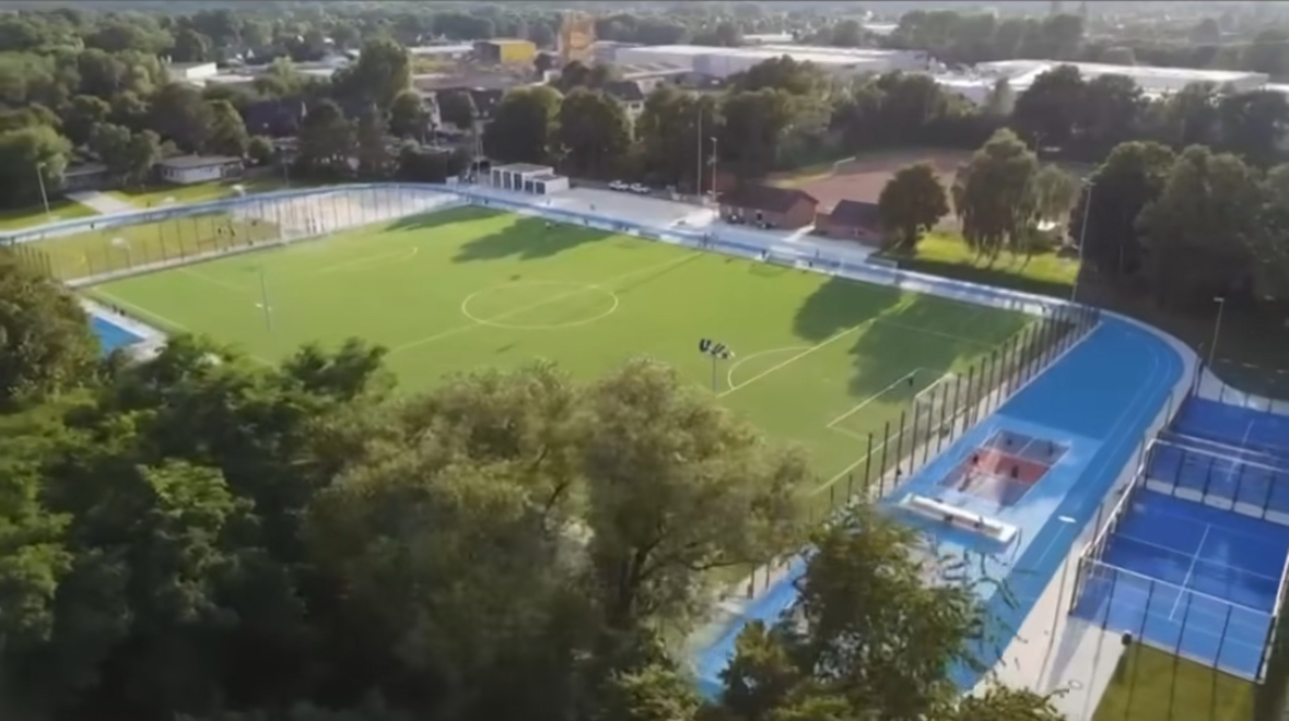 Luftaufnahme der Sportanlage des SV Bottrop 1911